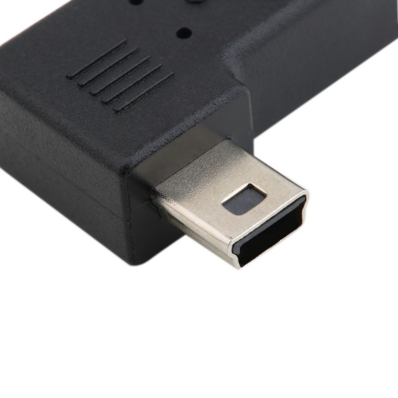 90 Degree Right Left Angle Mini USB Type A Male To Micro USB Female Adapter gallery