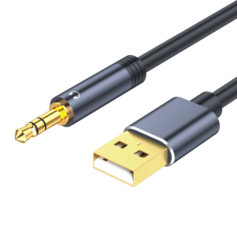 High-Fidelity USB A to 3.5mm AUX Audio Cable – Options: 0.5m, 1m, 1.5m, 3m, 5m