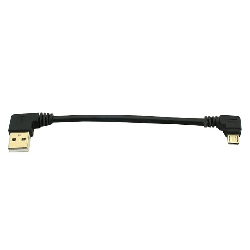 Right Angle Micro USB Cable Short 90 Degree USB to Micro-USB, 6in 3-pack gallery