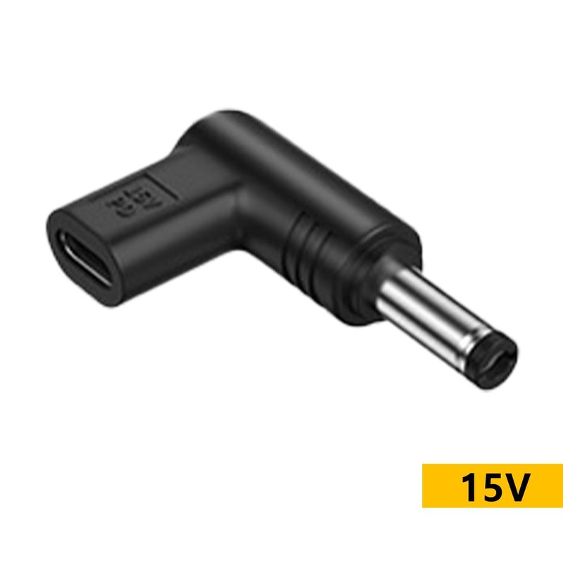 USB Type C Female To DC Male Jack Power Adapter Right Angle Adapter For Laptop gallery