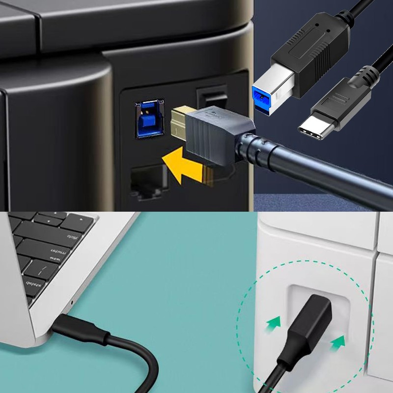 USB C to USB B 40FT Cable， 3.0 USB Type C Cable Compatible with Docking Stati... gallery