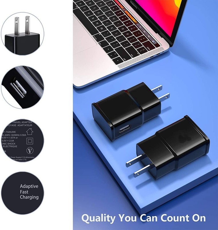 6-Pack Fast USB Wall Charger Block for Android & iPhone, Rapid Charging Compatib gallery