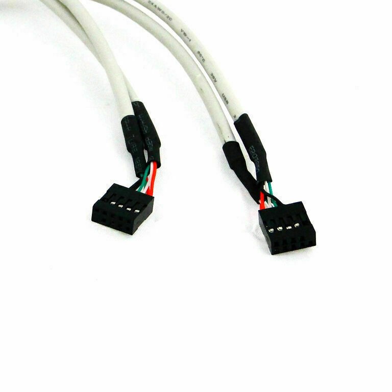 ChenyangPCI 4 USB 2.0 Female Screws to Motherboard 9pin Header cable Bracket gallery