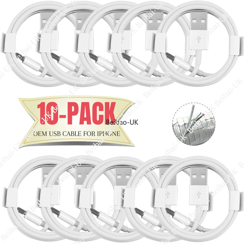 1/10Pack Lot 3Ft 6Ft USB Charger Cable For Apple iPhone 13 12 11 8 7 6 5 XS Cord