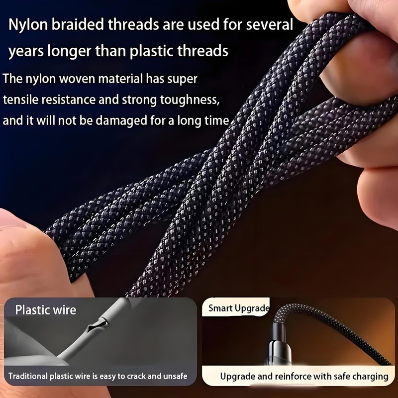 240w Super Fast USB Type-C Charging Cable Braid Phone Charger Lead Display USB-C gallery