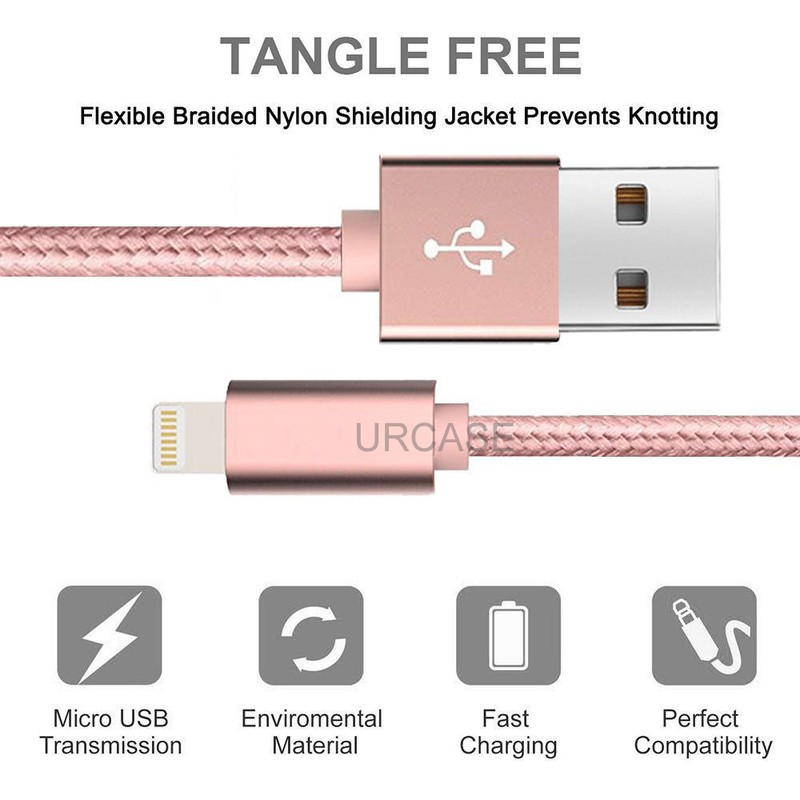 LOT MFI Cable 3/6/10FT Certified Braided USB Charger For iPhone 14 13 12 11 Pro gallery