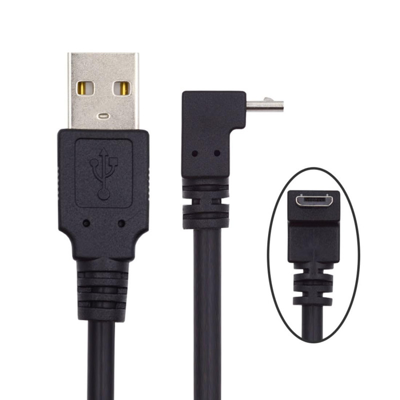 USB to Micro USB Cable,Usb 2.0 Male to Micro USB 5Pin Male 90 Degree down Angled gallery