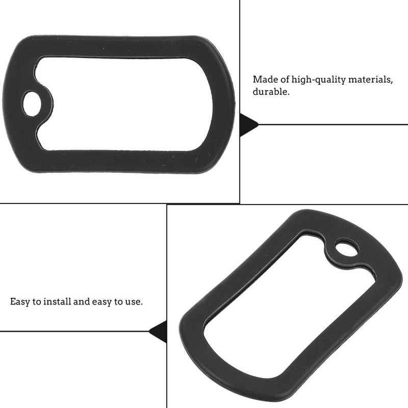 12pcs Military Style Dog Tag Silicone Silencer Dog Tag Silicone Protective Cover gallery