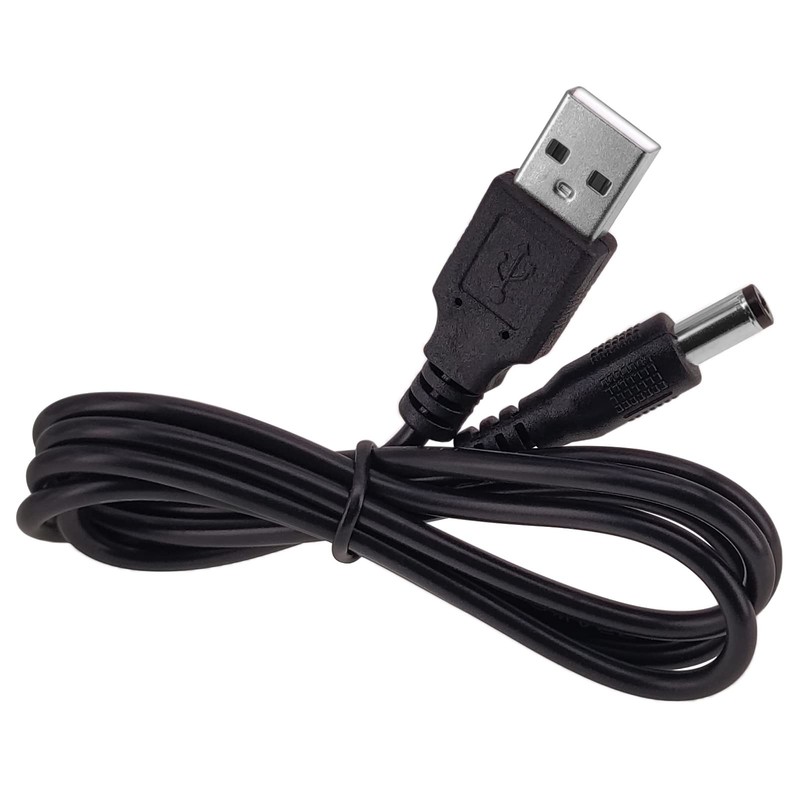 USB to DC 5.5x2.1mm Power Cord, 2-Pack 3FT USB 2.0 A to DC 5V Power Plug Char... gallery