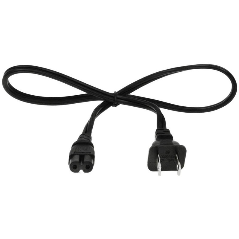 100 Pack 3ft Two Prong AC Power Cord Cable NEMA 1-15P C7 for Laptop PS3 PS4 DVR gallery