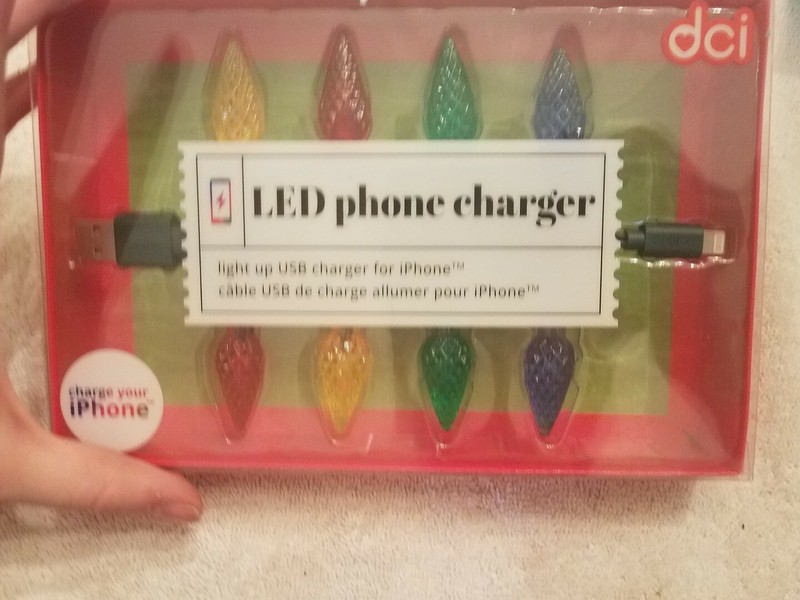 LED Phone Charger Christmas Light Up upc 840524155769