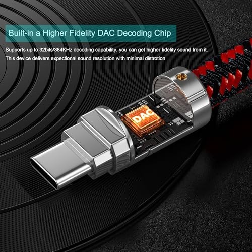 USB C to RCA Audio Cable 2.5FT - Type C to 2RCA Male Adapter for Home Theater, D gallery