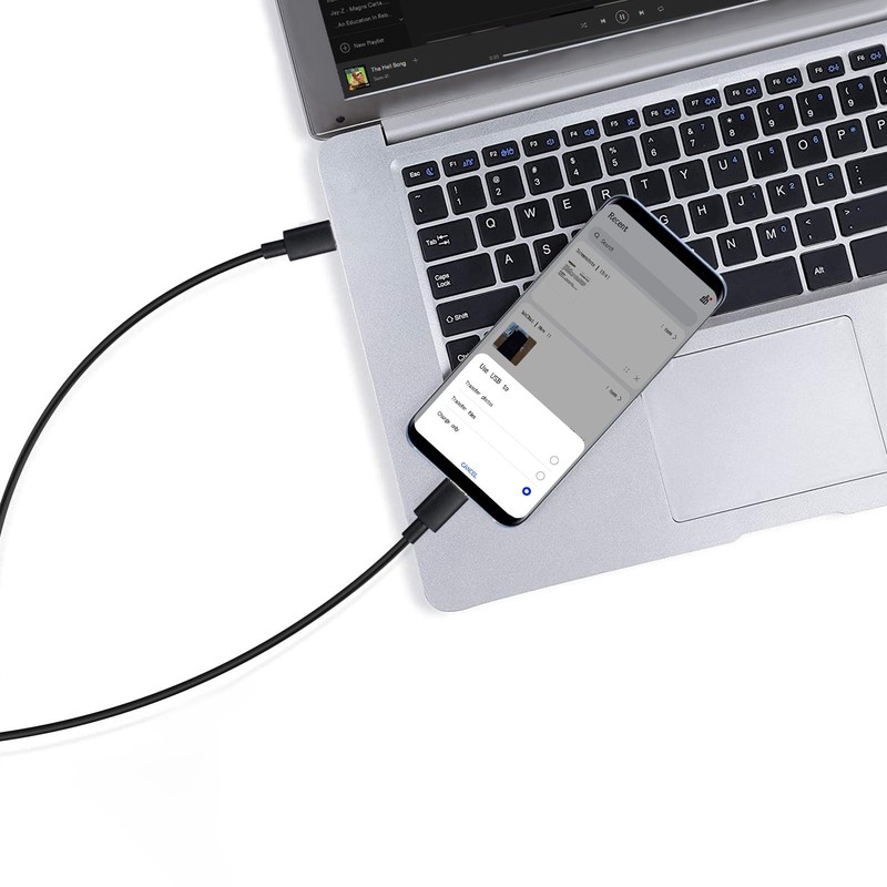 5 PCS USB C to Micro USB Cable Data Transfer Charging Cord 6 Ft Bulk Black gallery