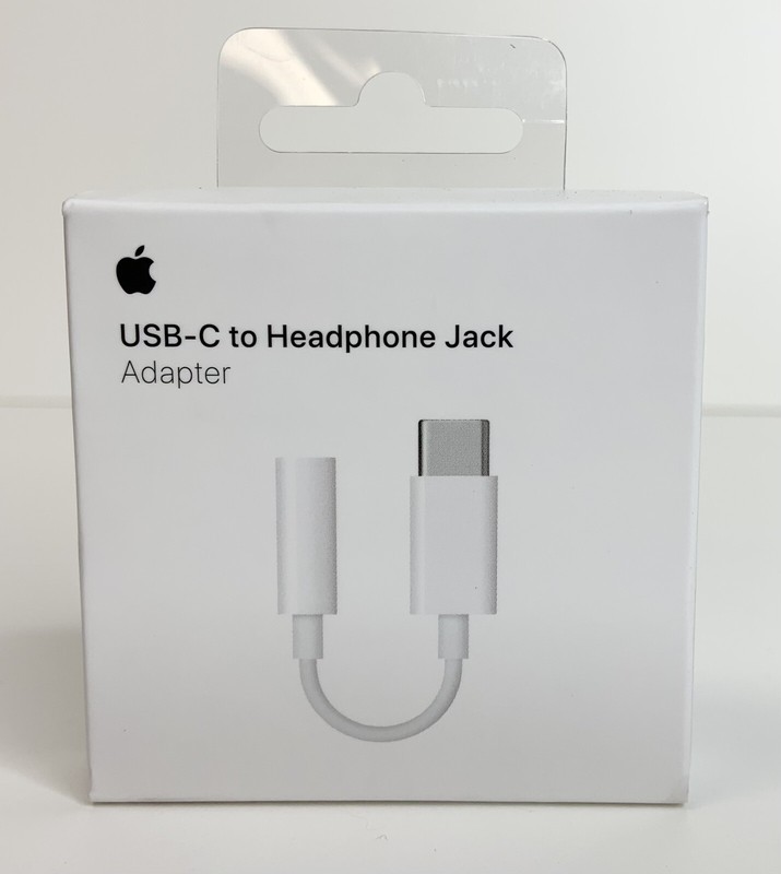 Apple - USB-C to 3.5mm Headphone Jack Adapter - MU7E2AM/A (A2049)