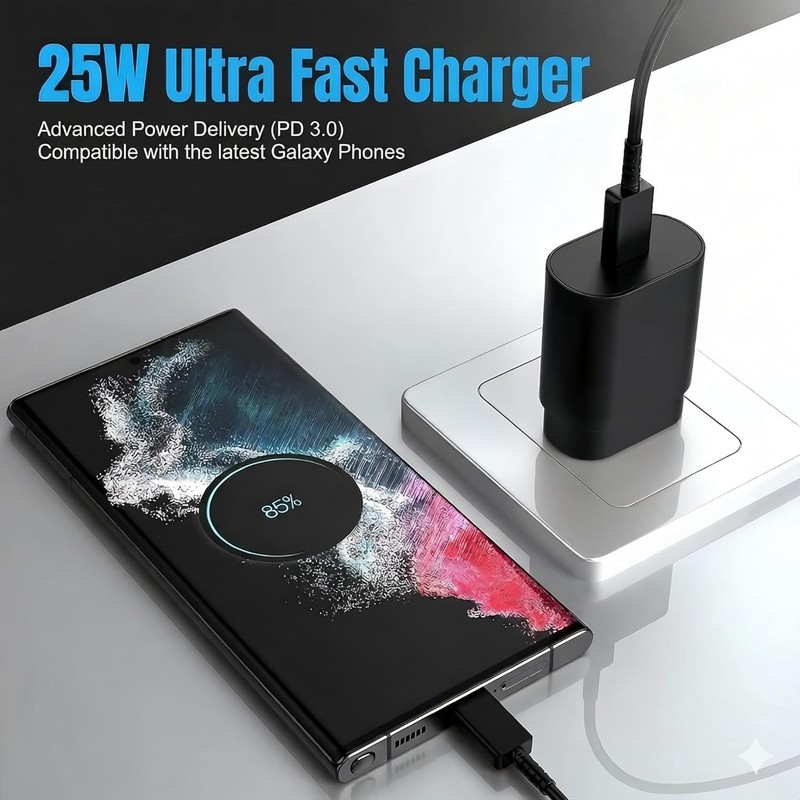 4-Pack 10ft USB-C to USB-C Fast Charging Cables (100W/5A) – Durable & Flexibl... gallery