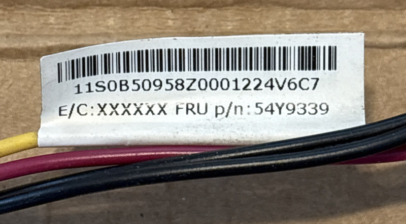 Lenovo Thinkcentre 54Y9339 Hard Disk Divided 4Pin to Dual SATA Power Cable PC gallery