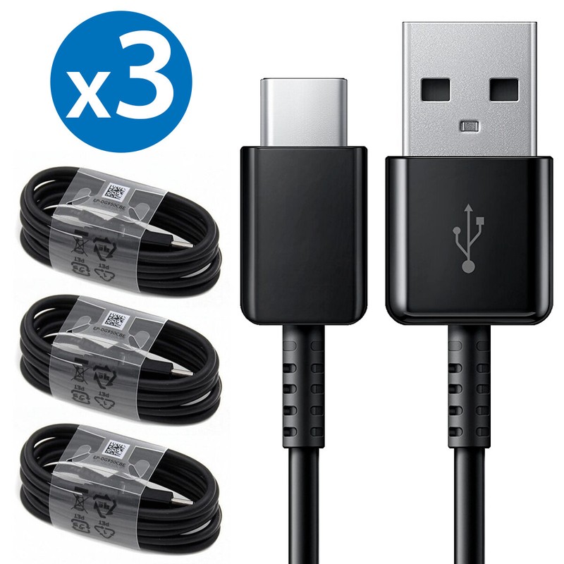 3-Pack 3FT Samsung USB-C Type C Fast Charging Cable Galaxy S20 S21 S22 S23 S24+