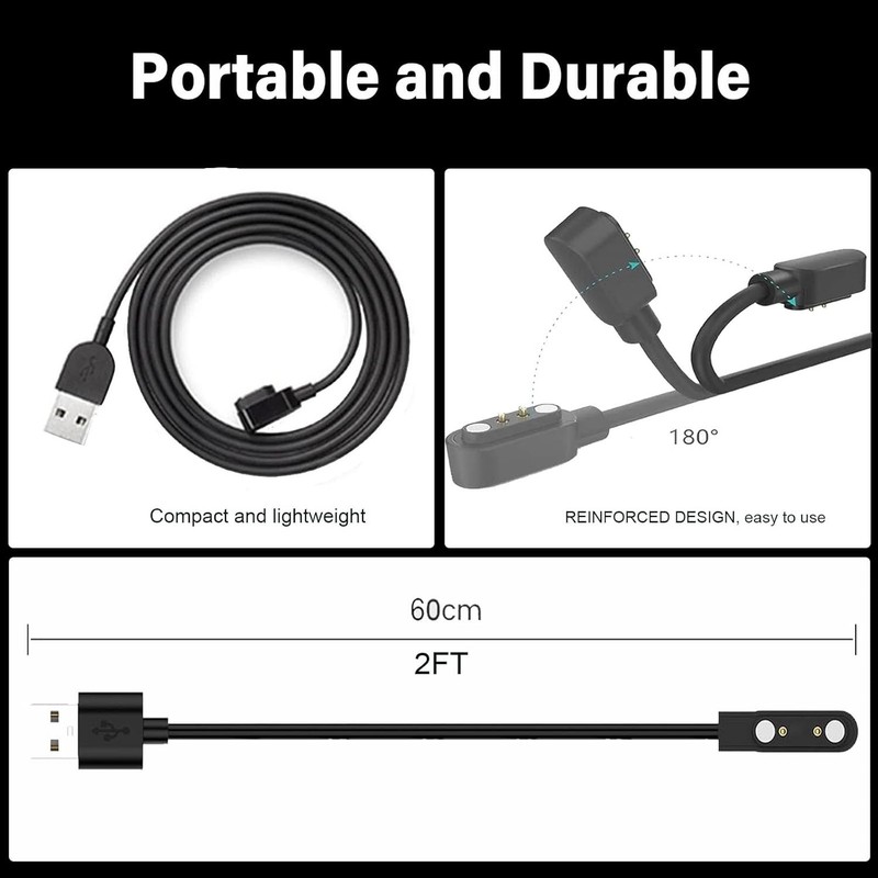 2-Pack for Raycon Bone Conduction Headphones Charger Magnetic USB Charging Ca... gallery