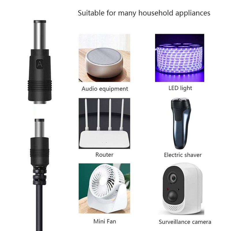 Universal 1M USB to DC Charging Cable, 8 Connectors for Electronics and Gadgets gallery
