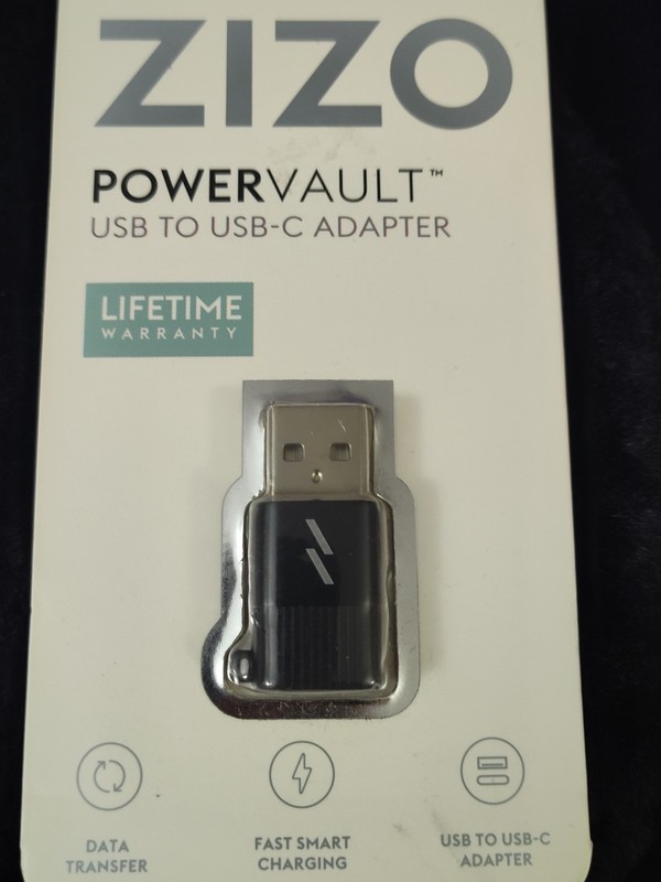 Zizo Power vault USB to USB-C ADAPTER fast Charging On The Go Android/ iPhone
