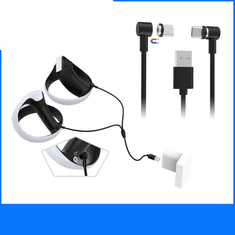 Magnetic Charging Cable One Out Two Charging Cable for PSVR2/Switch/PS5 gallery