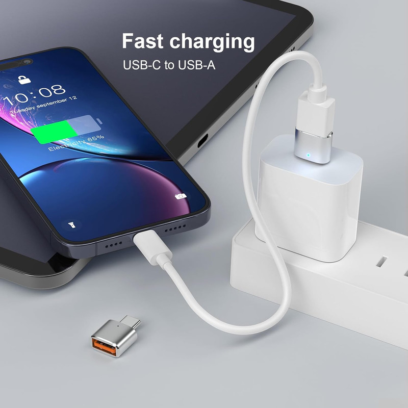 3Pack Upgraded USB C to USB Adapter, High-speed data Transfer, USB C Male to USB gallery