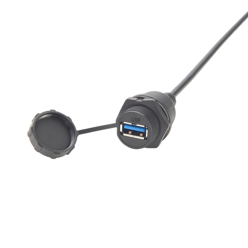 IP67 Industrial USB 3.0 Connection Cable USB A Female Socket to M12 5Pin B Co... gallery