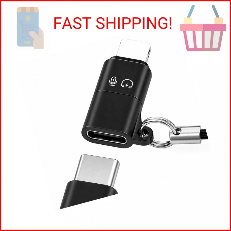 Littlefixer USB C to Lighting OTG Adapter for Connecting DJI Mic Mini and DJI Mi