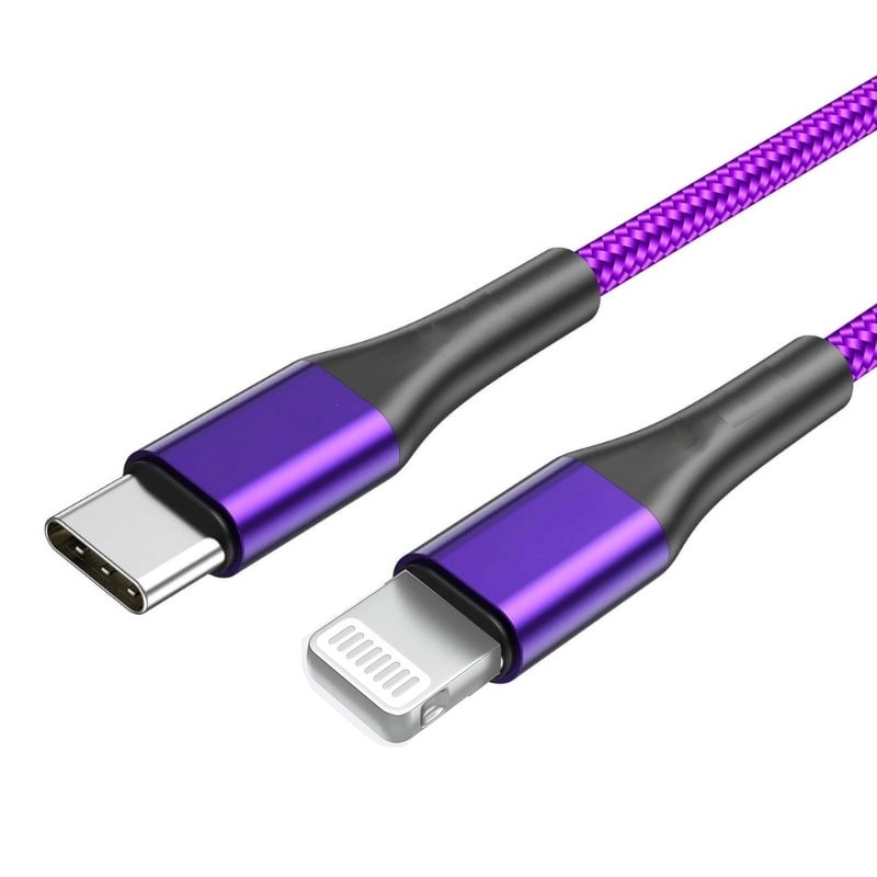 USB-C Purple 3ft PD Cable Fast Charger Power Wire TYPE-C for Cell Phones gallery