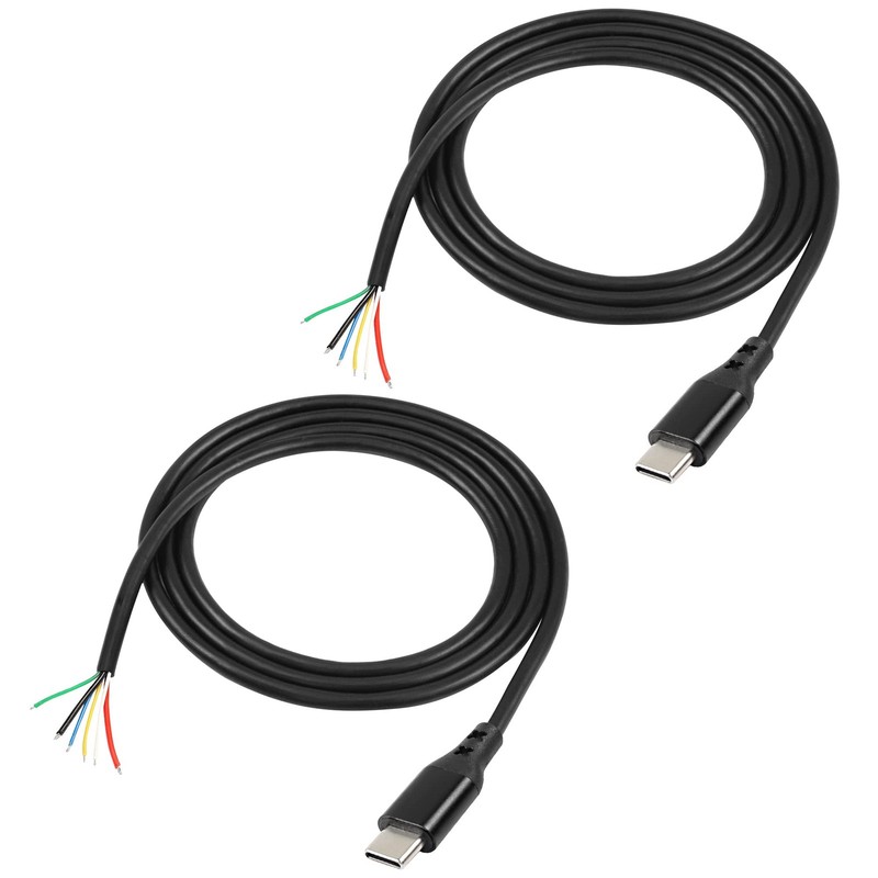 USB Type C PD Pigtail Cable Charge Bare Wire Data Transmission Extension Powe…