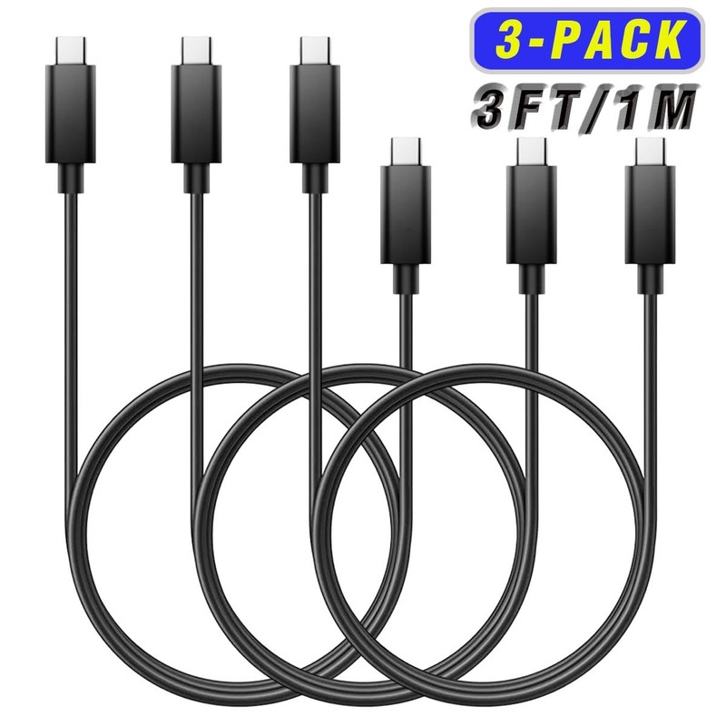 3ft/1m USB-C to USB-C Charging Data SYNC Cable Cord For Samsung A14 A15 A26 A36