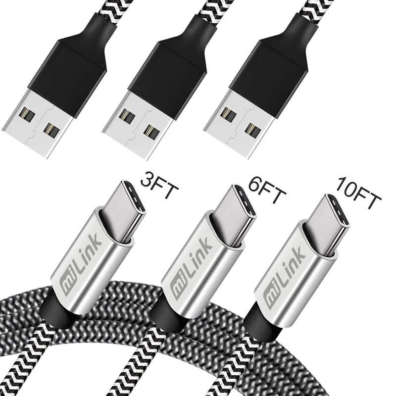 3-Pack USB-C (Type-C) Fast Changing and syncing Cable – 3FT 6FT 10FT – TC3-i236