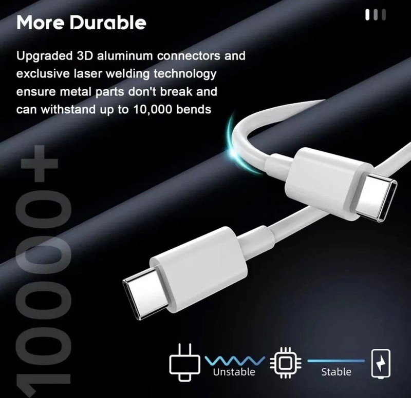 For iPhone 17 16 15 14 13 12 Pro Max X 20W Fast USB-C PD Plug Charger and Cable gallery