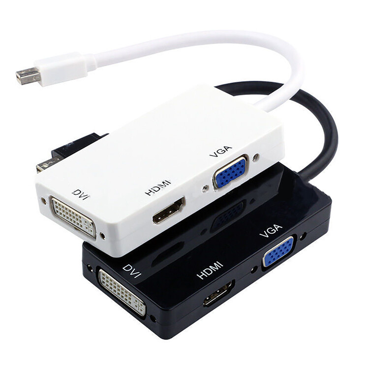 For Pro/ Air 3 IN1 Mini Dp to HDMI/DVI/VGA Adapter Convert Cable gallery