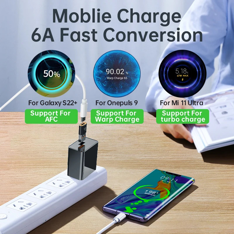 6A USB OTG Adapter USB 3.0 A Male To Type C Female Converter Fast Charger gallery