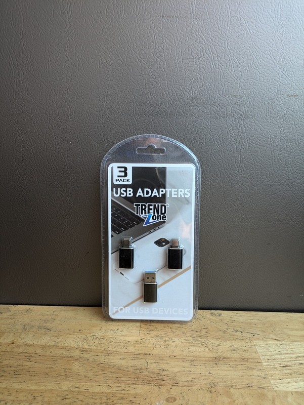 Trend Zone USB Adapter 3 Pack New