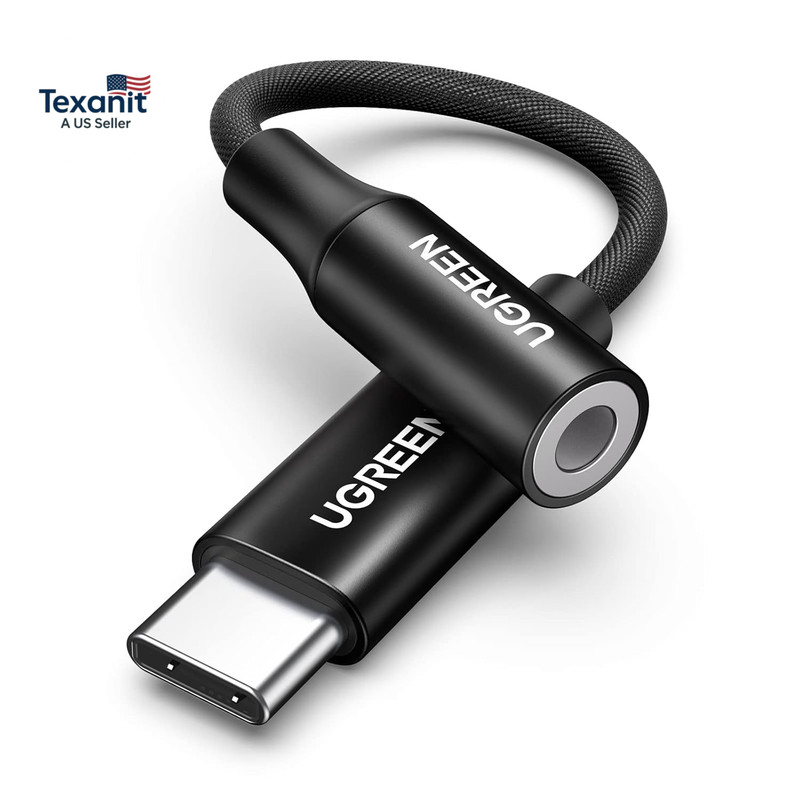 UGREEN USB C to 3.5Mm Audio Adapter Type C to Headphone Aux Jack Dongle 24Bit/96