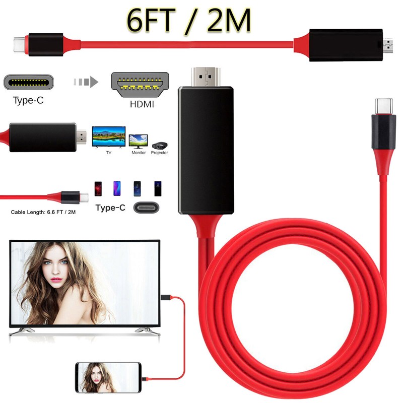 For Samsung Galaxy S25 Plus/Ultra Phone to HDMI TV Type-C Mirror Cable Adapter
