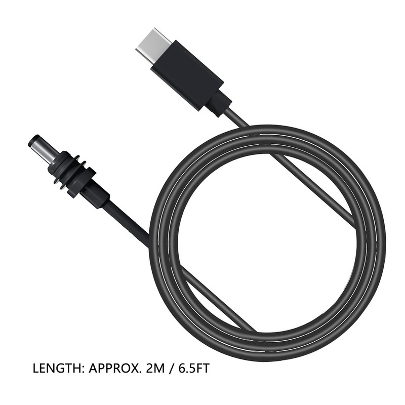 Rectangular Satellite DC Power Cable Replacement USB C To DC 100W 2m/6.5ft New gallery