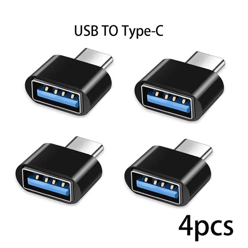 4 Pack USB-C 3.1 Male to USB A Female Adapter Converter OTG Type C Android Phone