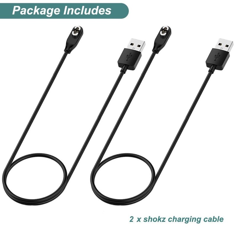 Magnetic Charging Cable for OpenSwim Pro Headphones - 3.3ft/1m, 2-Pack gallery