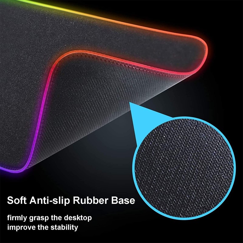 Large Gaming RGB Mouse Pad Custom Mouse Pads, Mousepad with Non-Slip Rubber B... gallery