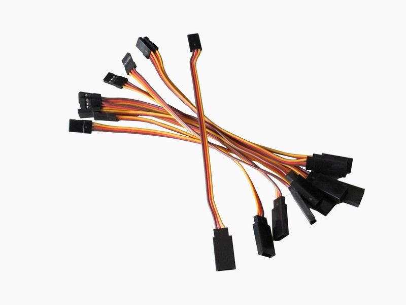 100pcs 150mm Male to Female JR Plug 15cm RC Servo Extension Lead Wire Cable gallery