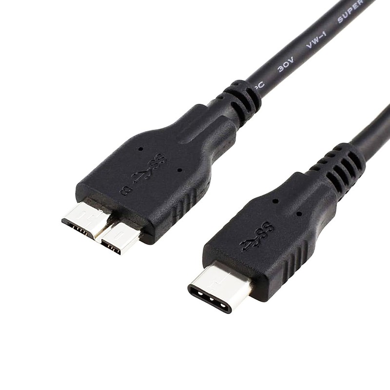 External Hard Drive Cable to USB C 3.3FT for WD My Passport, Western Digital,…
