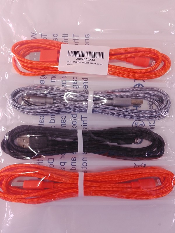4-Pack Braided USB Cables Compatible With iPhone 14 13 12 11 XR X gallery