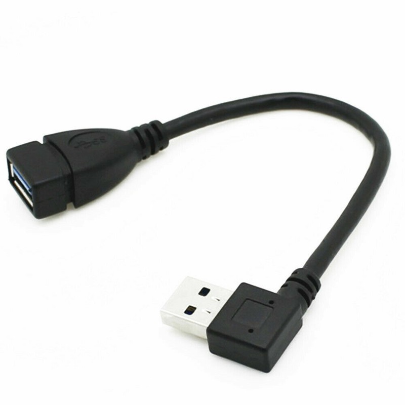 USB 3.0 USB3.0 A Male to Female Extension Cable 90 Degree Angle Adapter Cord AU gallery