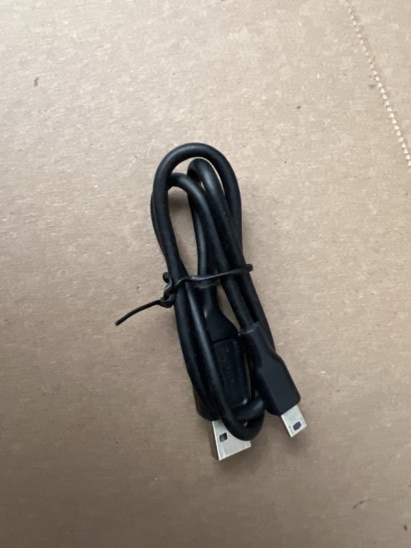 USB A to Mini USB Cable Black | Mini-B Charging Data Cord
