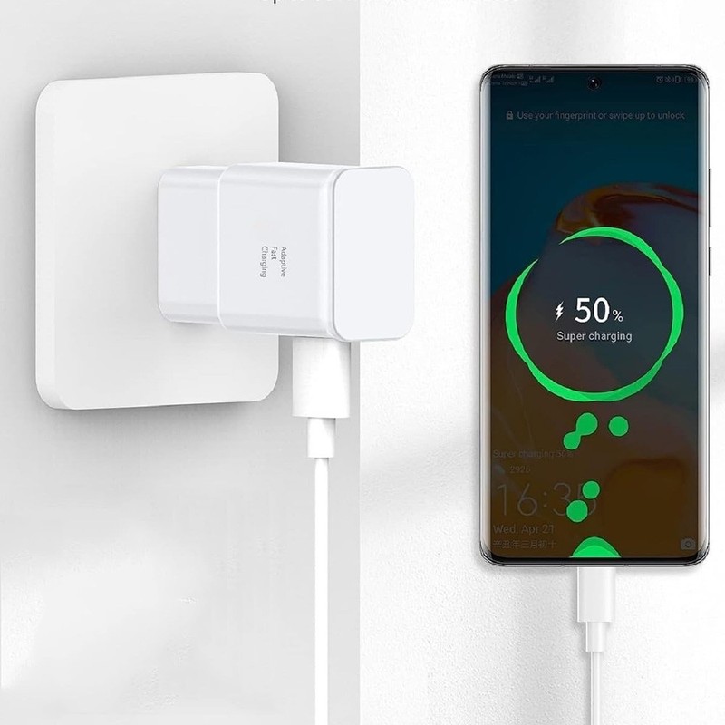 Adaptive Fast Charging Type C Cable + Wall/Travel Charger Adapter USB-C Cord gallery