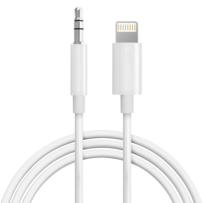 Aux Cord for Iphone,[Apple Mfi Certified] Lightning to 3.5 Mm AUX Cable for Car