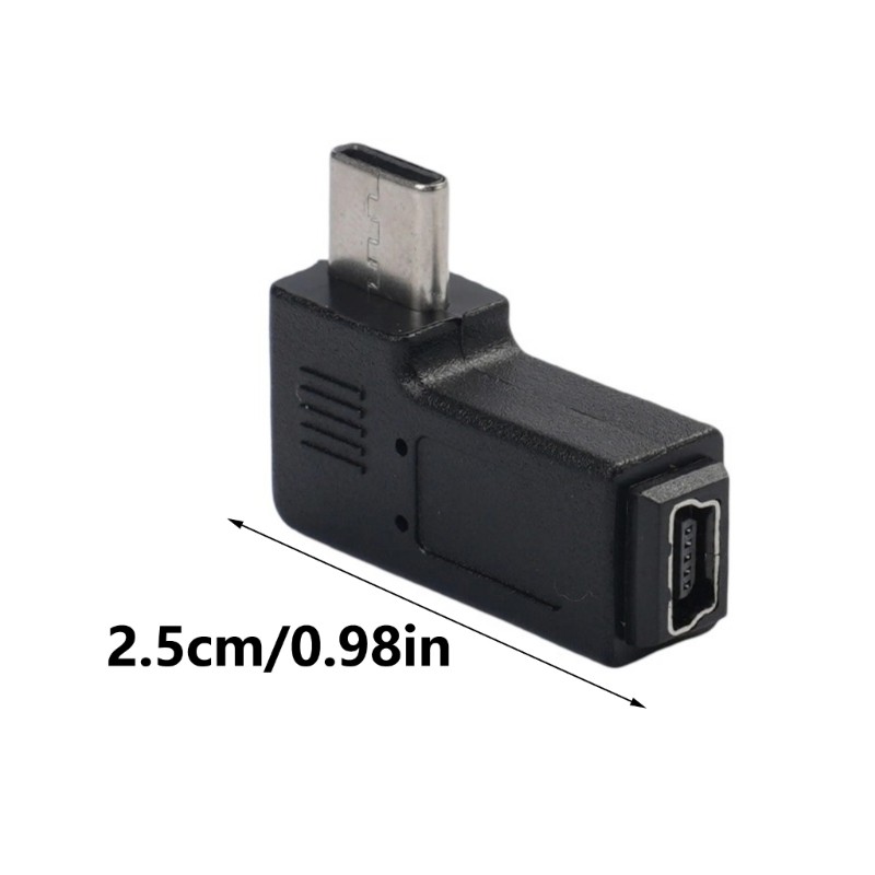 Type-C Male to Mini USB Female Adapter Converter Support Data Sync and Charging gallery